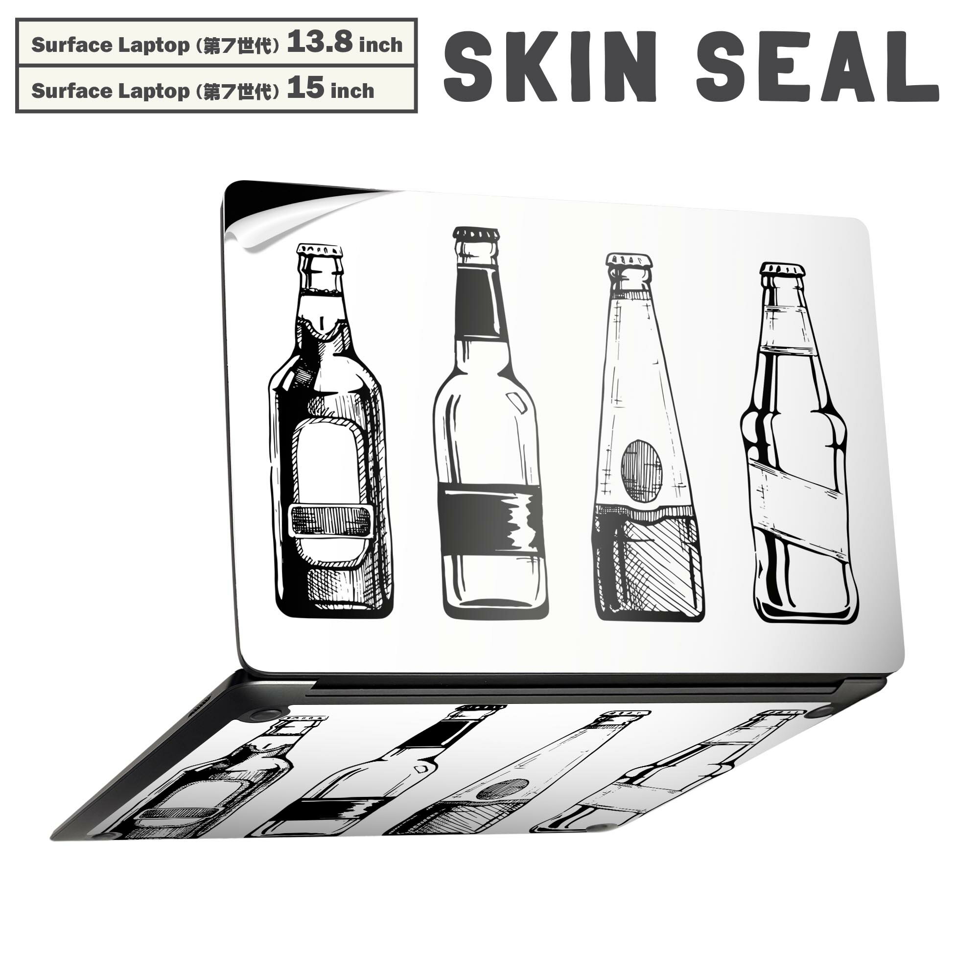 商品特徴・貼るだけでかんたん着せ替え、Surfac Laptop(第7世代) 13.8インチ・15インチ 共通対応デザインスキンシール・高精細プリントで写真と遜色のない仕上がり！半光沢シートでしっとりツヤのある表現力・ちょっとしたすり傷から...