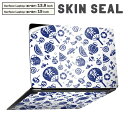 Surface Laptop 第7世代 13.8 / 15 インチ 用 スキンシール 全面スキンシール フル laptop7用 背面 底 ステッカー 保護シール キャラクター かわいい 014091 祭り 夏 スイカ