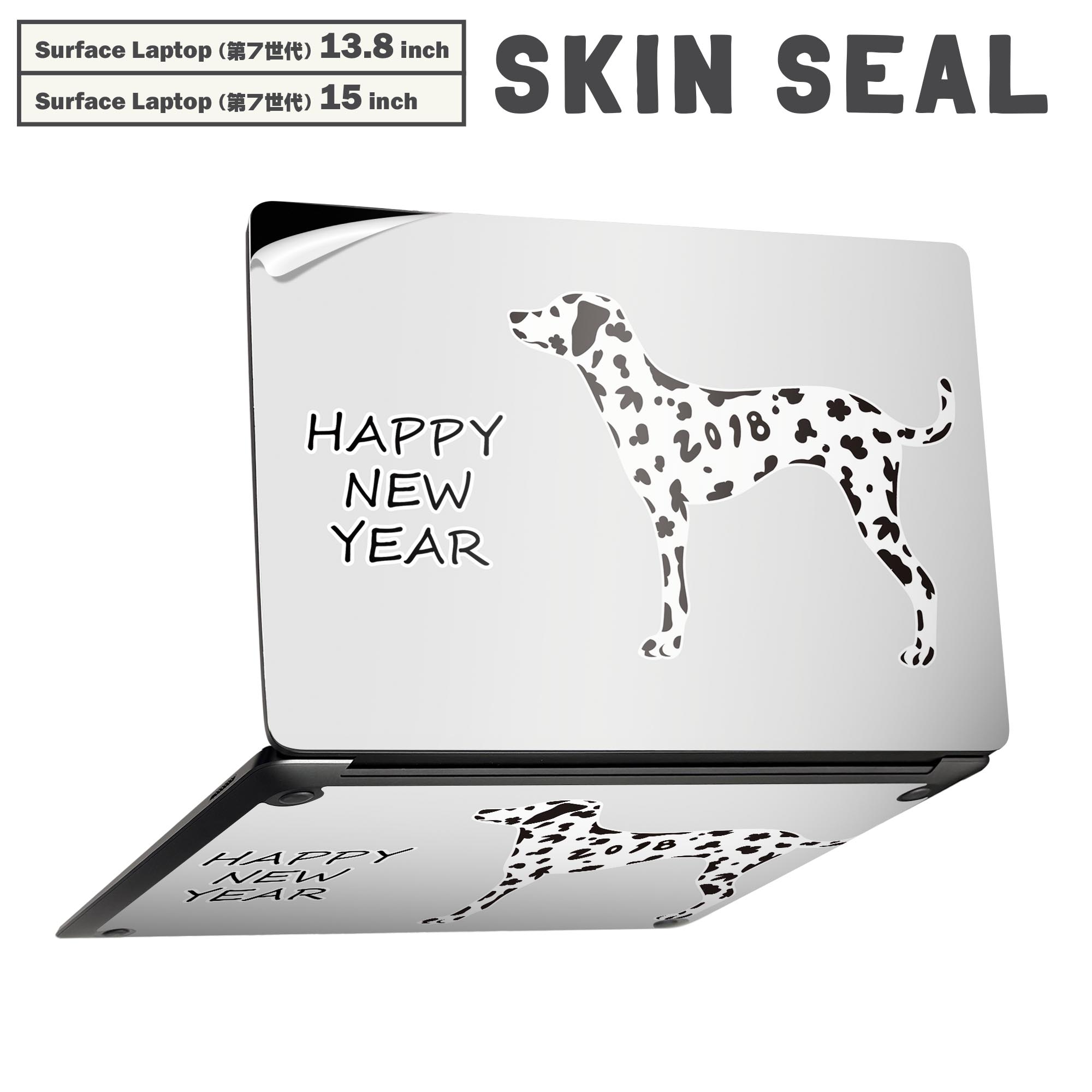 商品特徴・貼るだけでかんたん着せ替え、Surfac Laptop(第7世代) 13.8インチ・15インチ 共通対応デザインスキンシール・高精細プリントで写真と遜色のない仕上がり！半光沢シートでしっとりツヤのある表現力・ちょっとしたすり傷からSurface本体を保護・接着部はエアフリー素材で気泡の心配も軽減・再剥離素材なので貼り付け時の調整も安心注意事項画像はサンプルですので、ご覧の環境によっては多少色味に違いを感じる場合がございます。 イメージと違った、モニターと色味が異なるという理由での交換や返金はご対応出来かねます。スキンシールのみの販売で、本体は付属しません。また、シールは背面部用のみとなります。初回貼付時の位置調整や貼り直しは可能ですが、しっかりと押し付けて接着させた後の再剥離、再利用は保証しておりません。また接着部に油分や汚れが付着しますと角の部分は剥がれやすくなりますので、貼付時はあまり触れないようにご注意ください。無地のセミグロスシートにデザインをプリントした商品で、デコなどの加工はございません。 凹凸や光沢があるように見えたり布地や金属を素材にしたように見える商品もありますが、デザインの図版によるものです。印刷時に微妙な画像のズレが生じる場合がございます。ご注文後に1点1点制作する受注生産品の為、不良品以外のご返品や交換は固くお断りします。 発送について完全受注生産のハンドメイド商品となりますので、既製品と比べて発送までお時間を頂いています。 基本的に決済確認後、最大で10営業日での発送となります。繁忙期や休業日明けの場合はさらに時間がかかる場合があります。 その際には別途メールにてご連絡致します。メール便の場合、発送日から到着までに2?4日ほどかかる場合が多く、紛失などの保障もご対応できかねます。あらかじめご了承下さい。