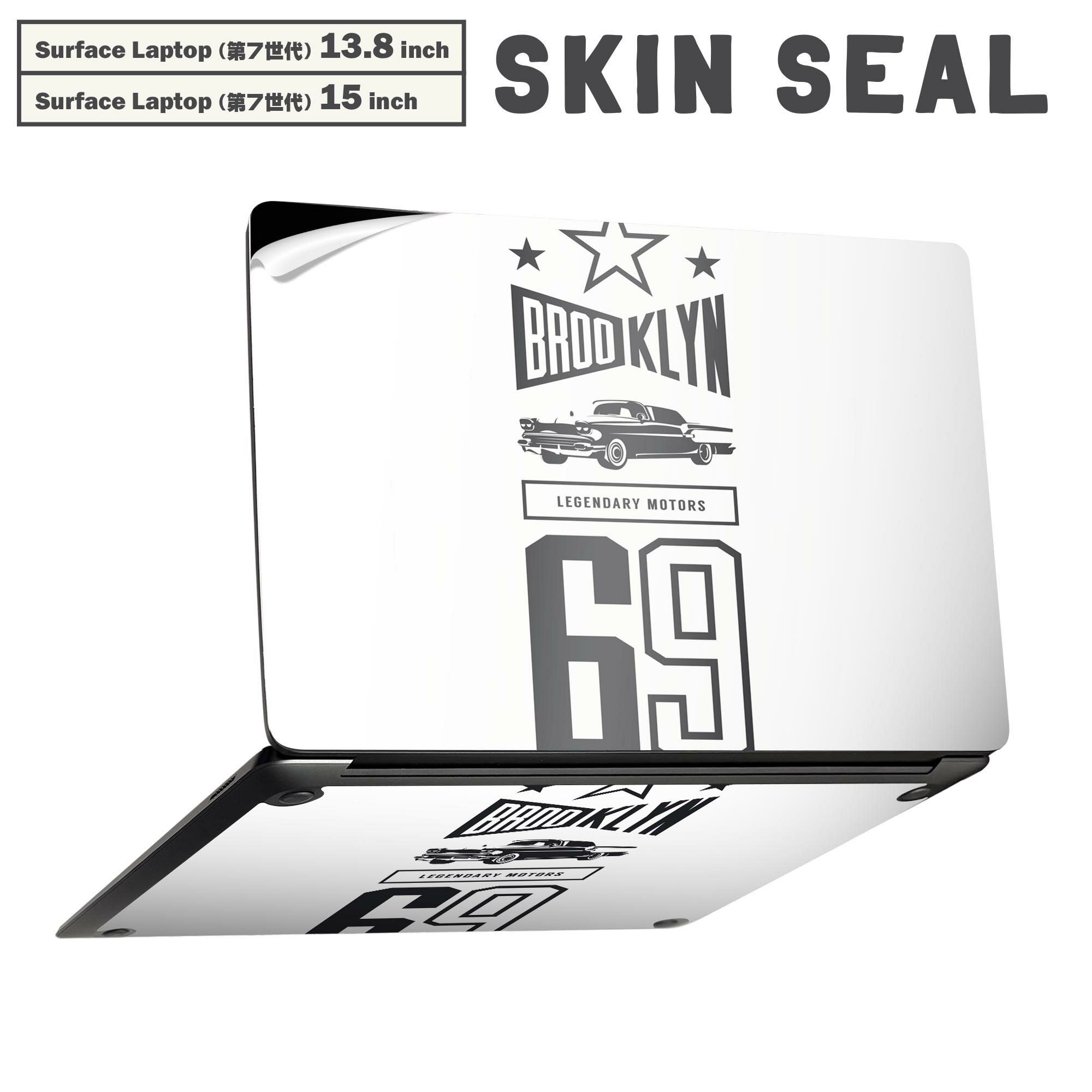 Surface Laptop 第7世代 13.8 / 15 インチ 用 スキンシール 全面スキンシール フル laptop7用 背面 底 ..