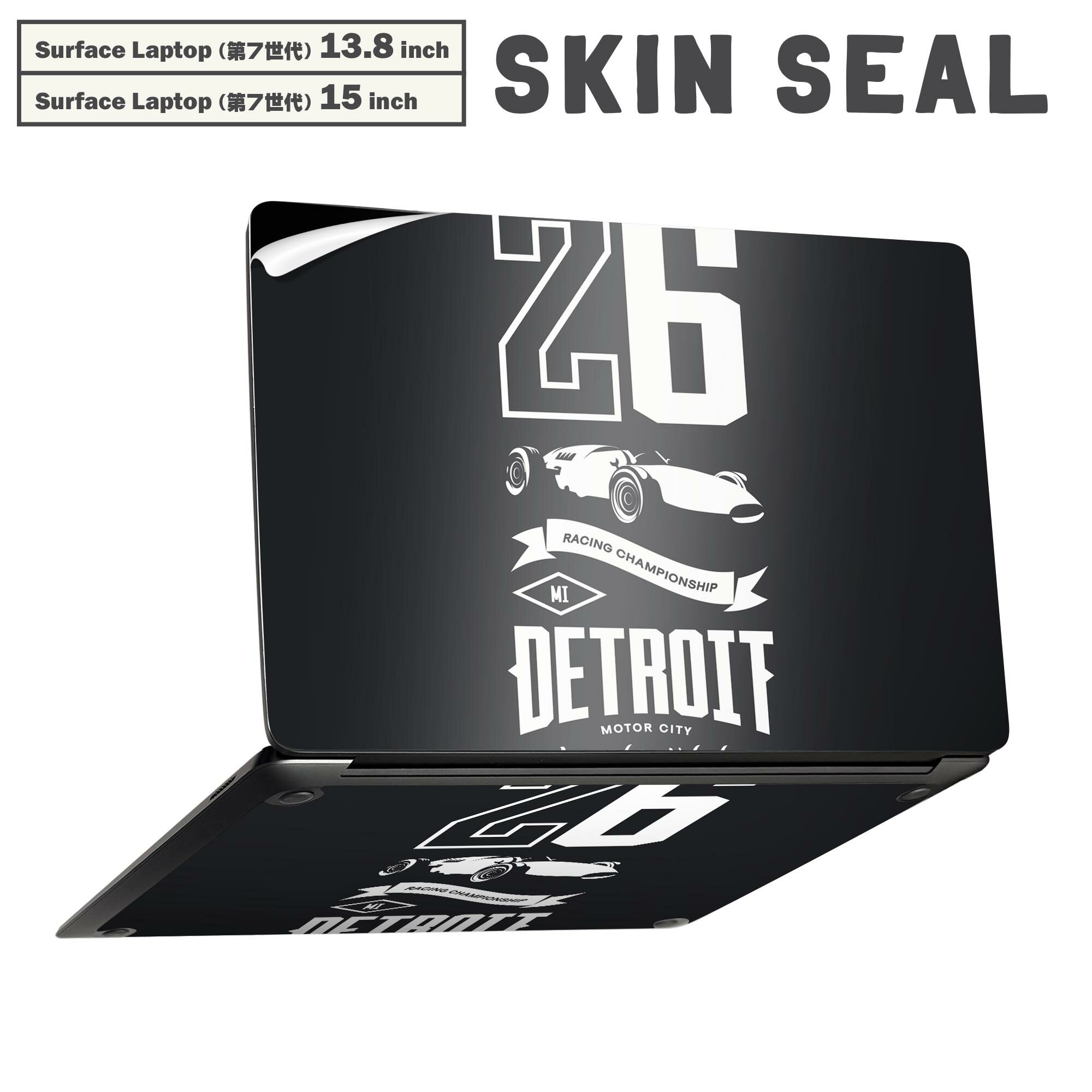 Surface Laptop 第7世代 13.8 / 15 インチ 用 スキンシール 全面スキンシール フル laptop7用 背面 底 ..