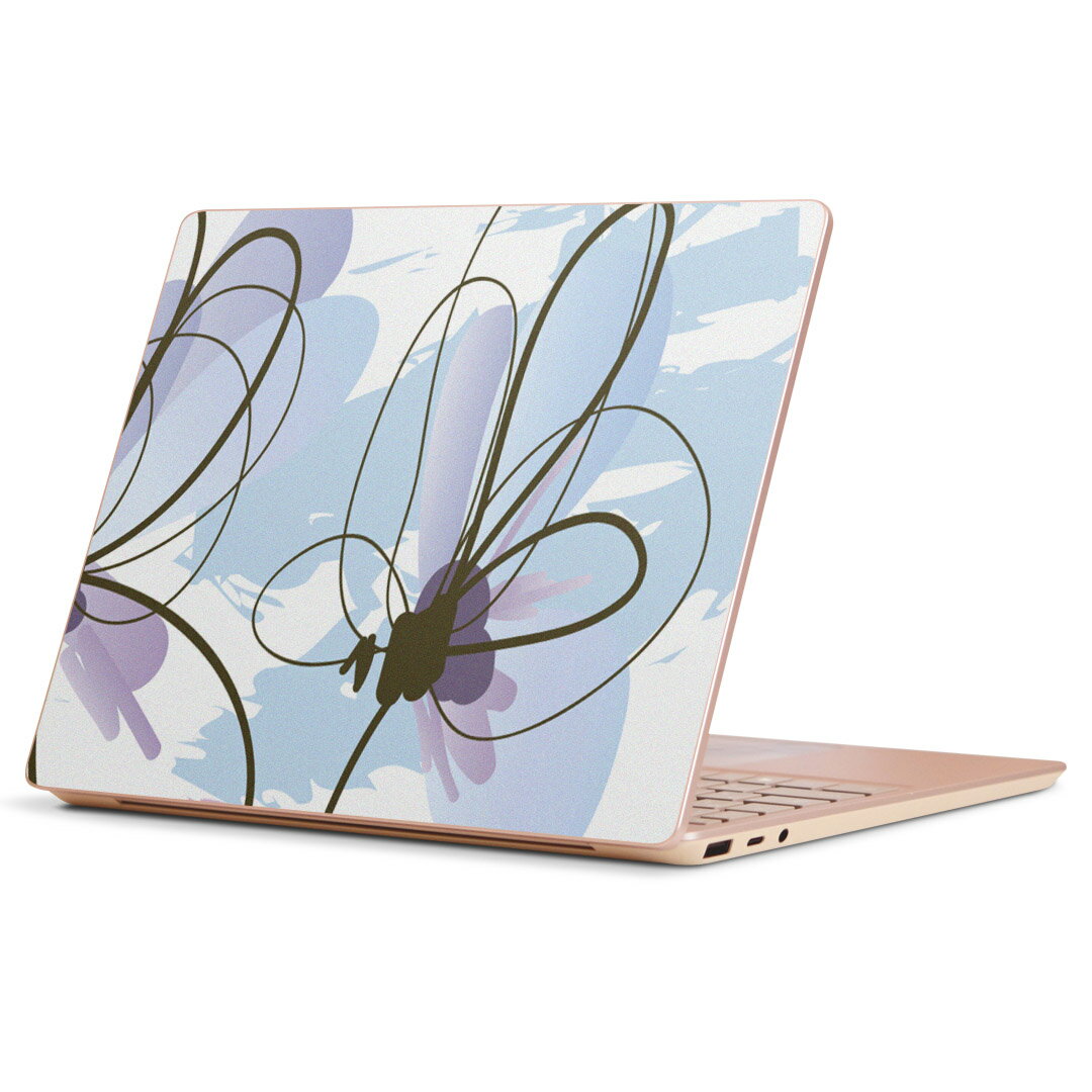 Surface Laptop Go (2020) 専用 スキンシール Microsoft サーフェス サーフィス ノートブック ノートパソコン カバー ケース フィルム ステッカー アクセサリー 保護 001307 花 植物
