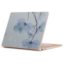 Surface Laptop Go (2020) 専用 スキンシール Microsoft サーフェス サーフィス ノートブック ノートパソコン カバー ケース フィルム ステッカー アクセサリー 保護 001782 花 青(2)