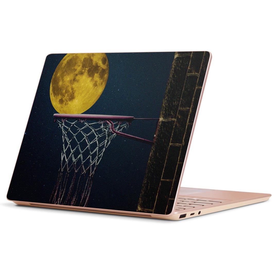 Surface Laptop Go (2020) 専用 スキンシール Microsoft サーフェス サーフィス ノートブック ノートパソコン カバー ケース フィルム ステッカー アクセサリー 保護 023574 月 バスケットボール