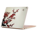 Surface Laptop Go (2020) 専用 スキンシール Microsoft サーフェス サーフィス ノートブック ノートパソコン カバー ケース フィルム ステッカー アクセサリー 保護 005383 和風 和柄 花 鳥