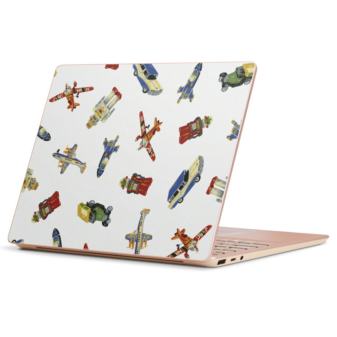 Surface Laptop Go (2020) 専用 スキンシール Microsoft サーフェス サーフィス ノートブック ノートパソコン カバー ケース フィルム ステッカー アクセサリー 保護 009466 乗り物　おもちゃ　ロボット