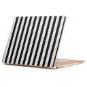 Surface Laptop Go (2020) 専用 スキンシール Microsoft サーフェス サーフィス ノートブック ノートパソコン カバー ケース フィルム ステッカー アクセサリー 保護 009903 ボーダー 白 黒(2)