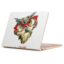 Surface Laptop Go (2020) 専用 スキンシール Microsoft サーフェス サーフィス ノートブック ノートパソコン カバー ケース フィルム ステッカー アクセサリー 保護 013424 ふくろう とり めがね(2)