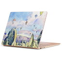 Surface Laptop Go (2020) 専用 スキンシール Microsoft サーフェス サーフィス ノートブック ノートパソコン カバー ケース フィルム ステッカー アクセサリー 保護 013535 水彩　気球　風景