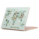 Surface Laptop Go (2020) 専用 スキンシール Microsoft サーフェス サーフィス ノートブック ノートパソコン カバー ケース フィルム ステッカー アクセサリー 保護 014129 世界地図 イラスト(2)