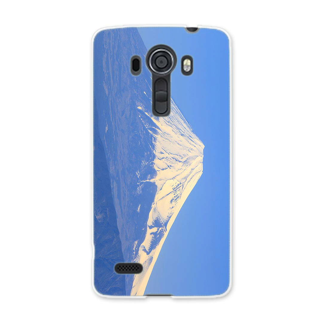 LGV32 isai vivid イサイ LG Electronics LGエレクトロニクス au エーユー lgv32 スマホ カバー ケース スマホケース スマホカバー TPU ソフトケース 009599 富士山　風景　景色　写真
