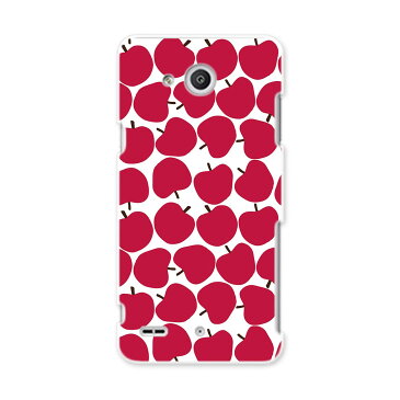 LGV33 Qua phone PX キュア フォン px lgv33 au エーユー スマホ カバー ケース スマホケース スマホカバー PC ハードケース りんご 赤 果物 011247