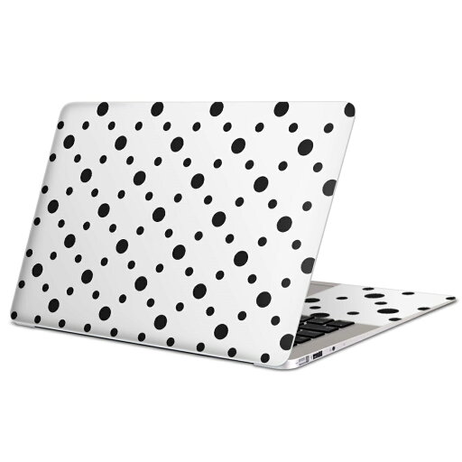 MacBook 用 スキンシール マックブック 13インチ 〜 16インチ MacBook Pro / MacBook Air 各種対応 ノートパソコン カバー ケース フィルム ステッカー アクセサリー 保護 000099 水玉 ドット モノクロ MacBook 用 スキンシール マックブック 13インチ 〜 16インチ MacBook Pro / MacBook Air 各種対応 ノートパソコン カバー ケース フィルム ステッカー アクセサリー 保護 000099 水玉 ドット モノクロ