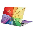 MacBook 用 スキンシール マックブック 13インチ ~ 16インチ MacBook Pro / MacBook Air 各種対応 ノートパソコン カバー ケース フィルム ステッカー アクセサリー 保護 002496 カラフル 傘