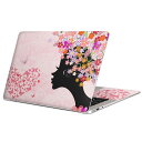 MacBook 用 スキンシール マックブック 13インチ ~ 16インチ MacBook Pro / MacBook Air 各種対応 ノートパソコン カバー ケース フィルム ステッカー アクセサリー 保護 002671 花 カラフル ガーリー