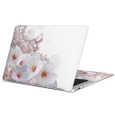 MacBook 用 スキンシール マックブック 13インチ 〜 16インチ MacBook Pro / MacBook Air 各種対応 ノートパソコン カバー ケース フィルム ステッカー アクセサリー 保護 002860 桜 花 写真