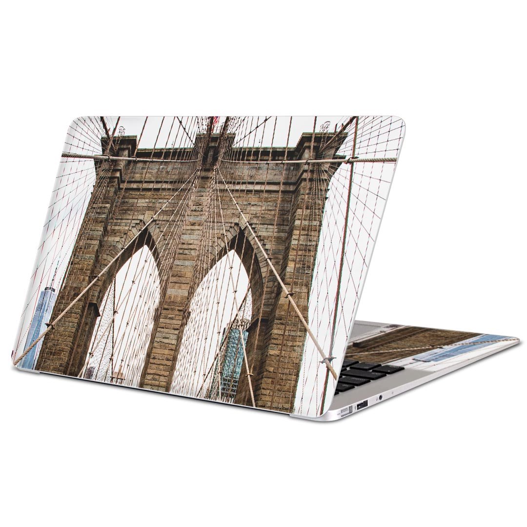 MacBook 用 スキンシール マックブック 13インチ 〜 16インチ MacBook Pro / MacBook Air 各種対応 ノートパソコン カバー ケース フィルム ステッカー アクセサリー 保護 023024 風景　橋　写真