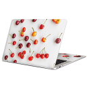 MacBook 用 スキンシール マックブック 13インチ ~ 16インチ MacBook Pro / MacBook Air 各種対応 ノートパソコン カバー ケース フィルム ステッカー アクセサリー 保護 023104 さくらんぼ 写真 フルーツ 果物