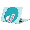 MacBook 用 スキンシール マックブック 13インチ ~ 16インチ MacBook Pro / MacBook Air 各種対応 ノートパソコン カバー ケース フィルム ステッカー アクセサリー 保護 023243 うさぎ 耳 イラスト