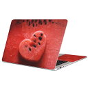 MacBook 用 スキンシール マックブック 13インチ ~ 16インチ MacBook Pro / MacBook Air 各種対応 ノートパソコン カバー ケース フィルム ステッカー アクセサリー 保護 023429 ハート スイカ フルーツ 果物
