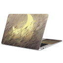 MacBook 用 スキンシール マックブック 13インチ 〜 16インチ MacBook Pro / MacBook Air 各種対応 ノートパソコン カバー ケース フィルム ステッカー アクセサリー 保護 023575 三日月　イラスト