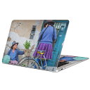 MacBook 用 スキンシール マックブック 13インチ ~ 16インチ MacBook Pro / MacBook Air 各種対応 ノートパソコン カバー ケース フィルム ステッカー アクセサリー 保護 023672 人物 自転車