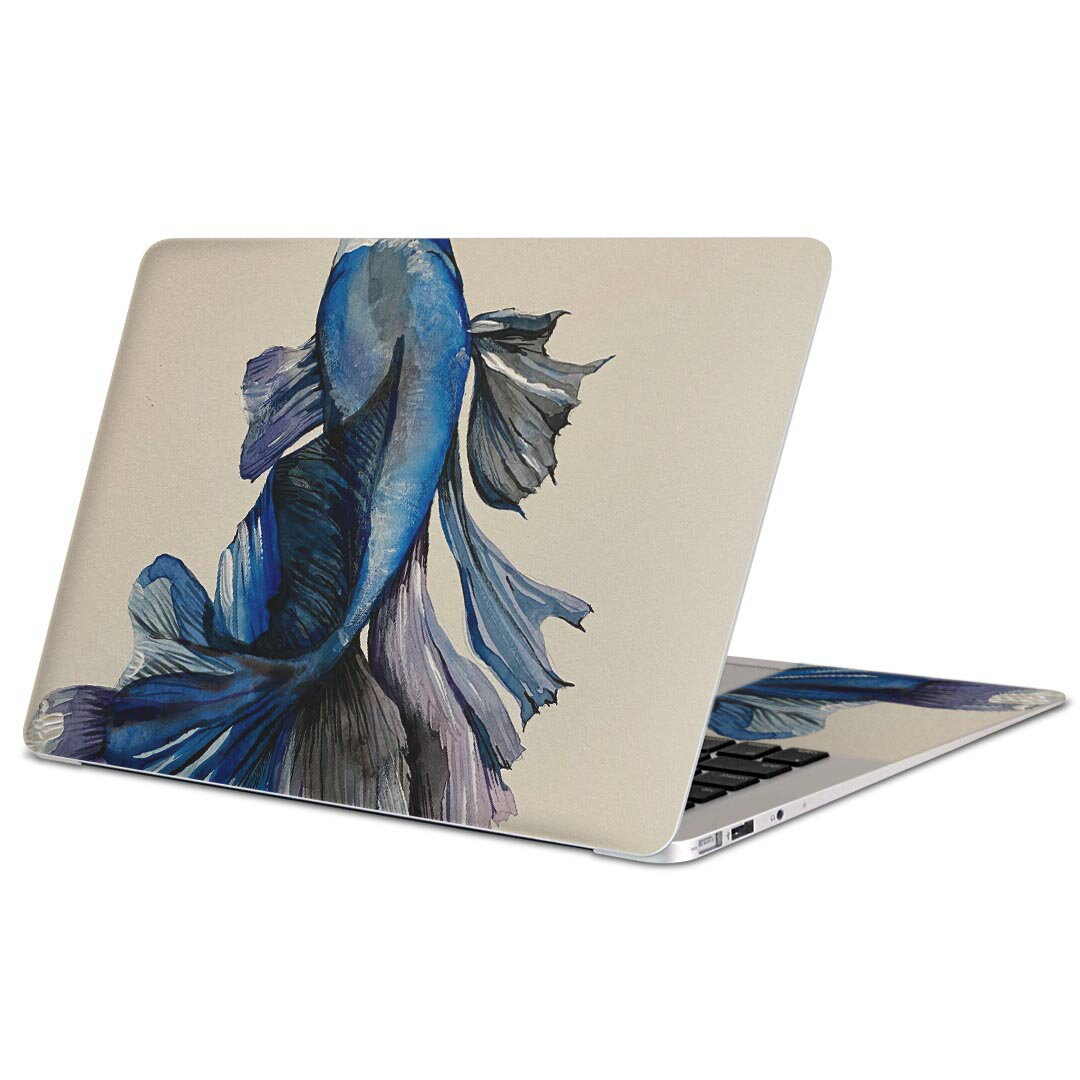 MacBook 用 スキンシール マックブック 13インチ 〜 16インチ MacBook Pro / MacBook Air 各種対応 ノートパソコン カバー ケース フィルム ステッカー アクセサリー 保護 026158 生き物　魚　金魚