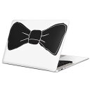 MacBook 用 スキンシール マックブック 13インチ ~ 16インチ MacBook Pro / MacBook Air 各種対応 ノートパソコン カバー ケース フィルム ステッカー アクセサリー 保護 026162 リボン 蝶ネクタイ