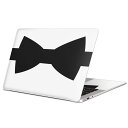 MacBook 用 スキンシール マックブック 13インチ ~ 16インチ MacBook Pro / MacBook Air 各種対応 ノートパソコン カバー ケース フィルム ステッカー アクセサリー 保護 026204 リボン 蝶ネクタイ