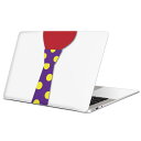 MacBook 用 スキンシール マックブック 13インチ ~ 16インチ MacBook Pro / MacBook Air 各種対応 ノートパソコン カバー ケース フィルム ステッカー アクセサリー 保護 026209 ネクタイ ハート ドット