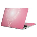 MacBook 用 スキンシール マックブック 13インチ ~ 16インチ MacBook Pro / MacBook Air 各種対応 ノートパソコン カバー ケース フィルム ステッカー アクセサリー 保護 004938 ハート ピンク バレンタイン