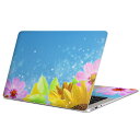 MacBook 用 スキンシール マックブック 13インチ ~ 16インチ MacBook Pro / MacBook Air 各種対応 ノートパソコン カバー ケース フィルム ステッカー アクセサリー 保護 004954 花 コスモス ひまわり