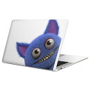 MacBook 用 スキンシール マックブック 13インチ ~ 16インチ MacBook Pro / MacBook Air 各種対応 ノートパソコン カバー ケース フィルム ステッカー アクセサリー 保護 005190 モンスター 青 キャラクター