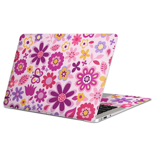 MacBook 用 スキンシール マックブック 13インチ 〜 16インチ MacBook Pro / MacBook Air 各種対応 ノートパソコン カバー ケース フィルム ステッカー アクセサリー 保護 005281 花 蝶 ポップ MacBook 用 スキンシール マックブック 13インチ 〜 16インチ MacBook Pro / MacBook Air 各種対応 ノートパソコン カバー ケース フィルム ステッカー アクセサリー 保護 005281 花 蝶 ポップ