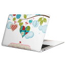 MacBook 用 スキンシール マックブック 13インチ ~ 16インチ MacBook Pro / MacBook Air 各種対応 ノートパソコン カバー ケース フィルム ステッカー アクセサリー 保護 005285 鳥 花 バレンタイン