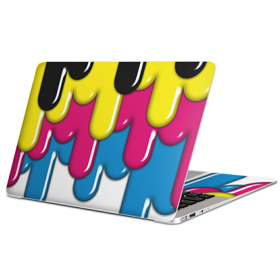 MacBook 用 スキンシール マックブック 13インチ 〜 16インチ MacBook Pro / MacBook Air 各種対応 ノートパソコン カバー ケース フィルム ステッカー アクセサリー 保護 005605 インク　ペンキ
