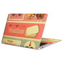 MacBook 用 スキンシール マックブック 13インチ ~ 16インチ MacBook Pro / MacBook Air 各種対応 ノートパソコン カバー ケース フィルム ステッカー アクセサリー 保護 006423 犬 鳥 バレンタイン