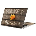 MacBook 用 スキンシール マックブック 13インチ ~ 16インチ MacBook Pro / MacBook Air 各種対応 ノートパソコン カバー ケース フィルム ステッカー アクセサリー 保護 006498 秋 落ち葉 英語