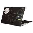 MacBook 用 スキンシール マックブック 13インチ ~ 16インチ MacBook Pro / MacBook Air 各種対応 ノートパソコン カバー ケース フィルム ステッカー アクセサリー 保護 008443 ハロウィン 魔女 黒 ブラック