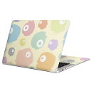 MacBook 用 スキンシール マックブック 13インチ ~ 16インチ MacBook Pro / MacBook Air 各種対応 ノートパソコン カバー ケース フィルム ステッカー アクセサリー 保護 008494 カラフル パステル モンスター 模様