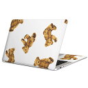 MacBook 用 スキンシール マックブック 13インチ 〜 16インチ MacBook Pro / MacBook Air 各種対応 ノートパソコン カバー ケース フィルム ステッカー アクセサリー 保護 008738 テディベア　イラスト　模様