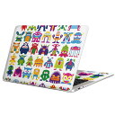 MacBook 用 スキンシール マックブック 13インチ ~ 16インチ MacBook Pro / MacBook Air 各種対応 ノートパソコン カバー ケース フィルム ステッカー アクセサリー 保護 008861 イラスト カラフル モンスター