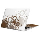MacBook 用 スキンシール マックブック 13インチ 〜 16インチ MacBook Pro / MacBook Air 各種対応 ノートパソコン カバー ケース フィルム ステッカー アクセサリー 保護 008942 丸　水玉　白　ホワイト　シンプル