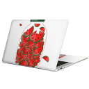 MacBook 用 スキンシール マックブック 13インチ ~ 16インチ MacBook Pro / MacBook Air 各種対応 ノートパソコン カバー ケース フィルム ステッカー アクセサリー 保護 009177 果物 赤 スイカ