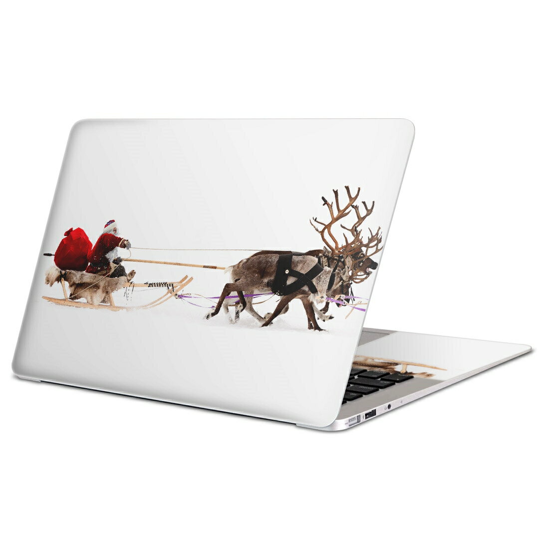 MacBook 用 スキンシール マックブック 13インチ 〜 16インチ MacBook Pro / MacBook Air 各種対応 ノートパソコン カバー ケース フィルム ステッカー アクセサリー 保護 009501 クリスマス　サンタ　写真