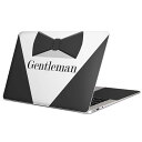 MacBook 用 スキンシール マックブック 13インチ ~ 16インチ MacBook Pro / MacBook Air 各種対応 ノートパソコン カバー ケース フィルム ステッカー アクセサリー 保護 010522 蝶ネクタイ おしゃれ 英語