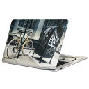 MacBook 用 スキンシール マックブック 13インチ ~ 16インチ MacBook Pro / MacBook Air 各種対応 ノートパソコン カバー ケース フィルム ステッカー アクセサリー 保護 010828 自転車 写真 黄色