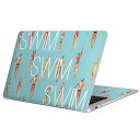 MacBook 用 スキンシール マックブック 13インチ ~ 16インチ MacBook Pro / MacBook Air 各種対応 ノートパソコン カバー ケース フィルム ステッカー アクセサリー 保護 011158 水着 夏 人物