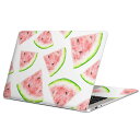 MacBook 用 スキンシール マックブック 13インチ ~ 16インチ MacBook Pro / MacBook Air 各種対応 ノートパソコン カバー ケース フィルム ステッカー アクセサリー 保護 012205 スイカ 果物 夏