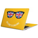 MacBook 用 スキンシール マックブック 13インチ ~ 16インチ MacBook Pro / MacBook Air 各種対応 ノートパソコン カバー ケース フィルム ステッカー アクセサリー 保護 012615 サングラス スマイル 英字